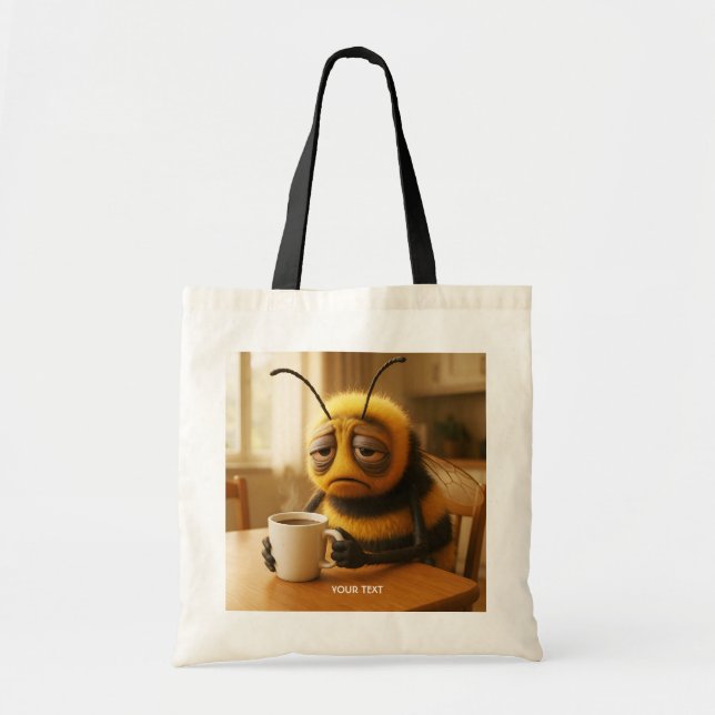 Bolsa Tote Fantasia Abelha Muito Cansada Fofa (Frente)