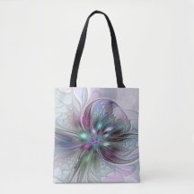 Fantasia Abstrata Moderna Colorida Floral Fractal