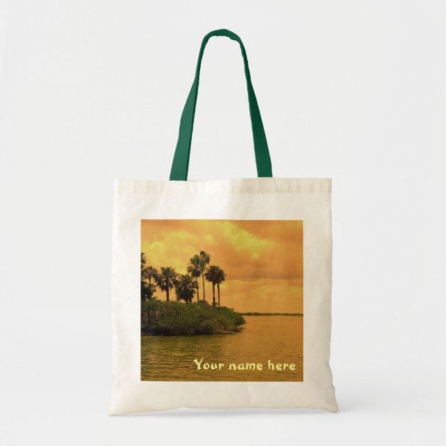 Bolsa Tote Fantasia da palmeira personalizada (Frente)