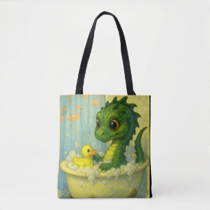 Bolsa Tote Fantasia de banho de bolhas de serpente de bebê de