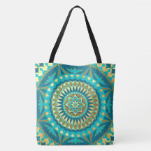 Fantasia Mandala Blue Gold