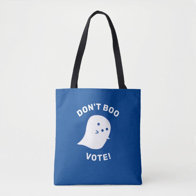 Bolsa Tote Fantasma Bonita Não Boo, Vote! Toque do Ombro (Frente)