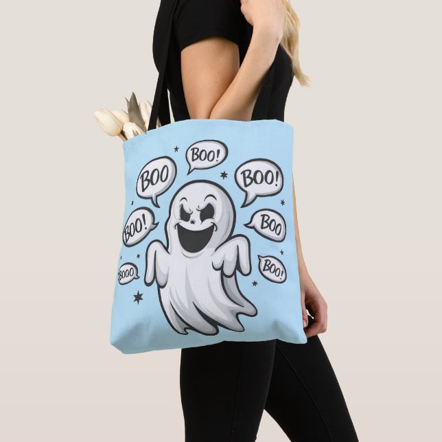 Bolsa Tote Fantasma Boo Engraçado (Close Up)