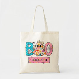 Bolsa Tote Fantasma Brilhante Fantasma Boo Truque de Hallowee