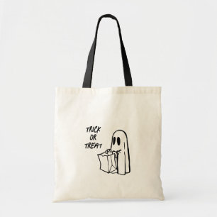 Bolsa Tote Fantasma com Truque de Saco ou Trate a Sacola de T