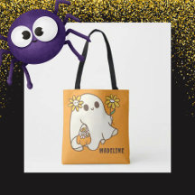 Fantasma de Halloween Fofo Retrô