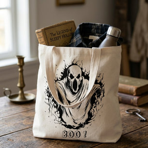 Bolsa Tote Fantasma de Halloween Gótico Assustador