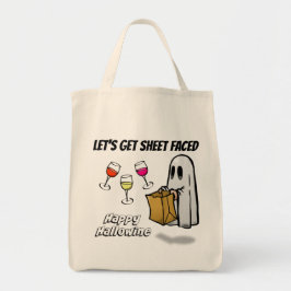 Bolsa Tote Fantasma de Lençol Feliz Hallowine