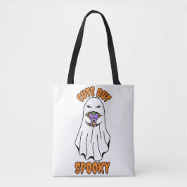 Bolsa Tote Fantasma do Halloween bonito mas assustador segura