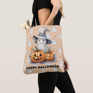 Bolsa Tote Fantasma e Lanteras Jack-O.