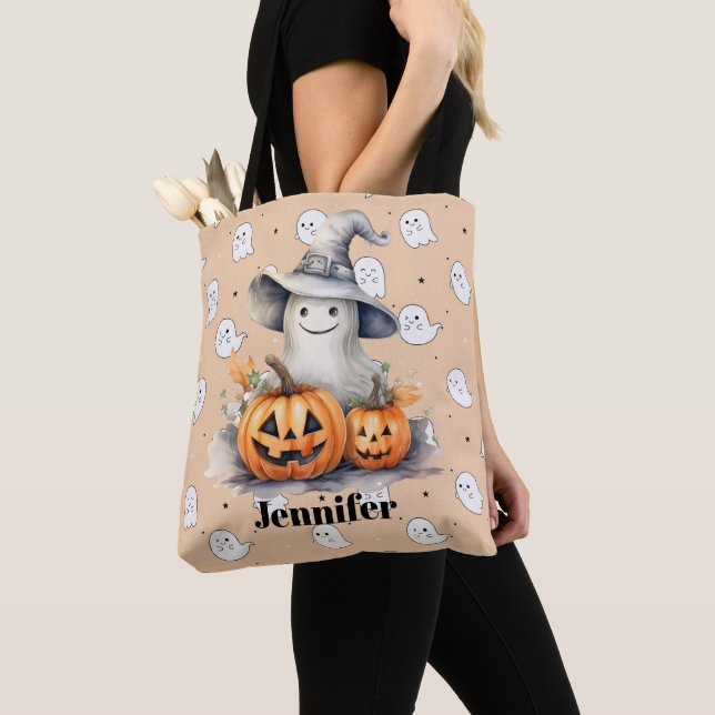 Bolsa Tote Fantasma e Lanteras Jack-O. (Close Up)