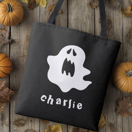 Bolsa Tote Fantasma e nome de Halloween