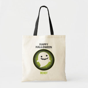 Bolsa Tote Fantasma feliz o Dia das Bruxas