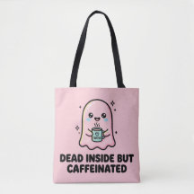 Fantasma Kawaii Divertido Morto Por Dentro Mas Caf