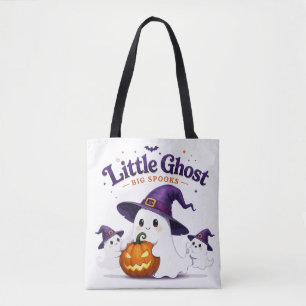 Bolsa Tote Fantasma Pequeno Grandes Espantos Halloween Fofo