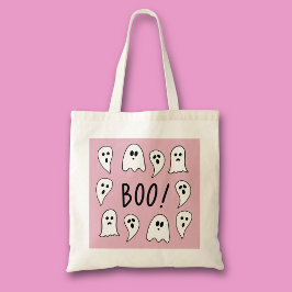 Bolsa Tote Fantasmas de Halloween doces ou travessuras