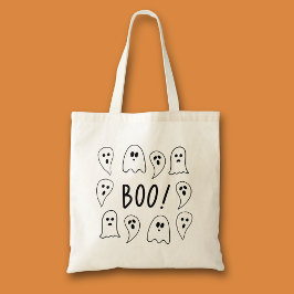 Bolsa Tote Fantasmas de Halloween Truque ou Tratamento