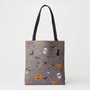 Bolsa Tote Fantasmas e Pumpkin do Dia das Bruxas Bonitos e Lo