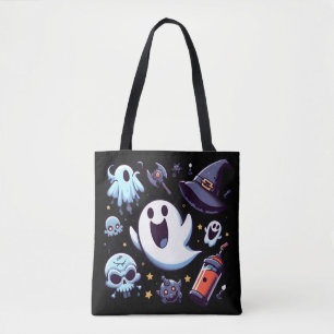 Bolsa Tote Fantasmas Felizes & Diversão Assustadora de Hallow