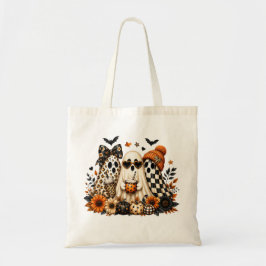 Bolsa Tote Fantasminhas de Halloween em Tela