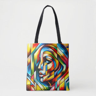 Bolsa Tote Fantasy Abstrato StainGlass
