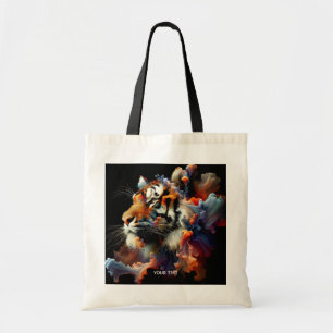 Bolsa Tote Fantasy Abstrato Tiger Head