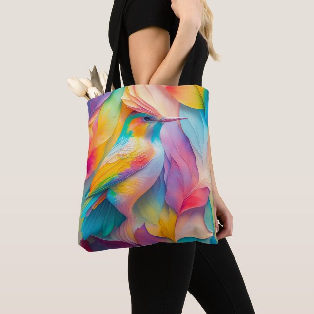 Bolsa Tote Fantasy Birds Silk Bird (Close Up)