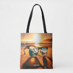 Bolsa Tote Fantasy Bons Óculos Sunset Beach