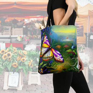 Bolsa Tote Fantasy Butterfly Journey