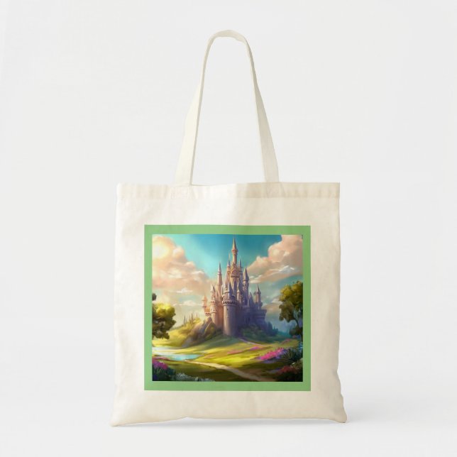 Bolsa Tote Fantasy Castle Happy Landscape 2 (Frente)