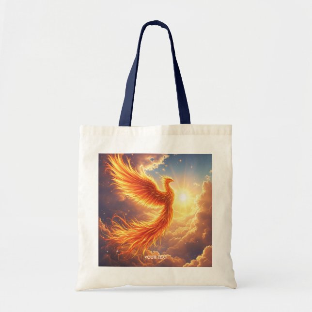 Bolsa Tote Fantasy Cuja Flaming Phoenix Sobe (Frente)
