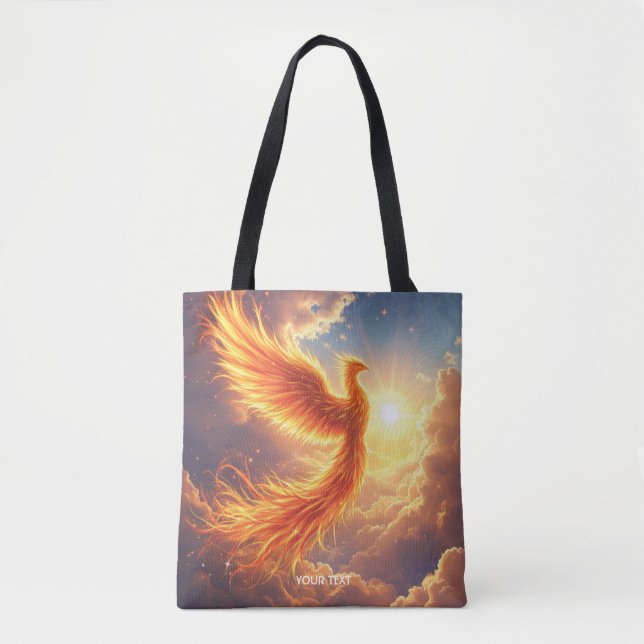 Bolsa Tote Fantasy Cuja Flaming Phoenix Sobe (Frente)