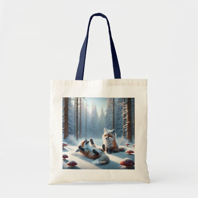 Bolsa Tote Fantasy Cuja Raposa Bebê (Frente)