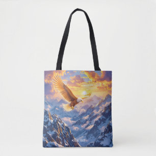 Bolsa Tote Fantasy Cute Eagle Mounges Sunrise