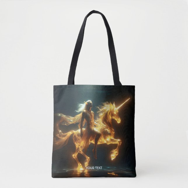 Bolsa Tote Fantasy Cute Eethal Underwater Unicorn (Frente)