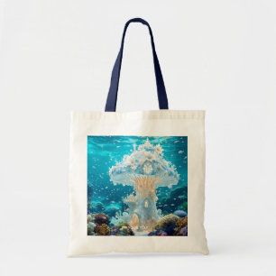 Bolsa Tote Fantasy Cute Glass Toadstool House