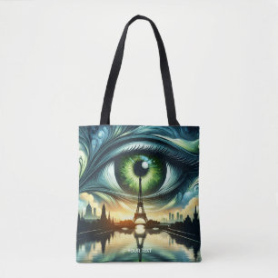 Bolsa Tote Fantasy Cute Green Eyes Paris