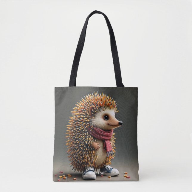 Bolsa Tote Fantasy Cute Hedgehog Sharp Agulhas (Frente)