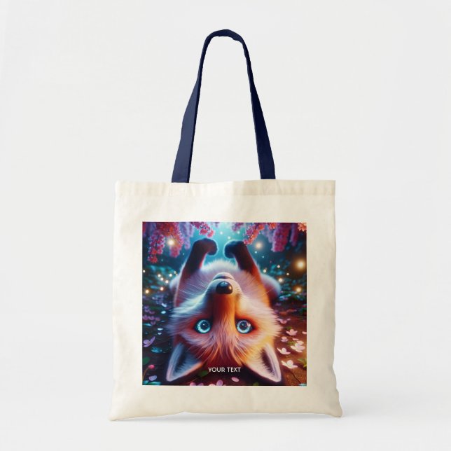 Bolsa Tote Fantasy Cute Lay Tocando Raposa (Frente)