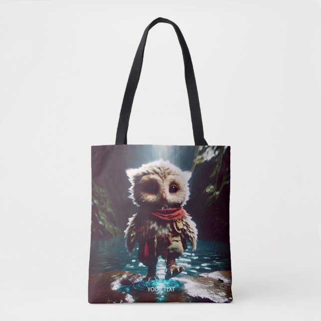 Bolsa Tote Fantasy Cute Owl Adventurer Water (Frente)