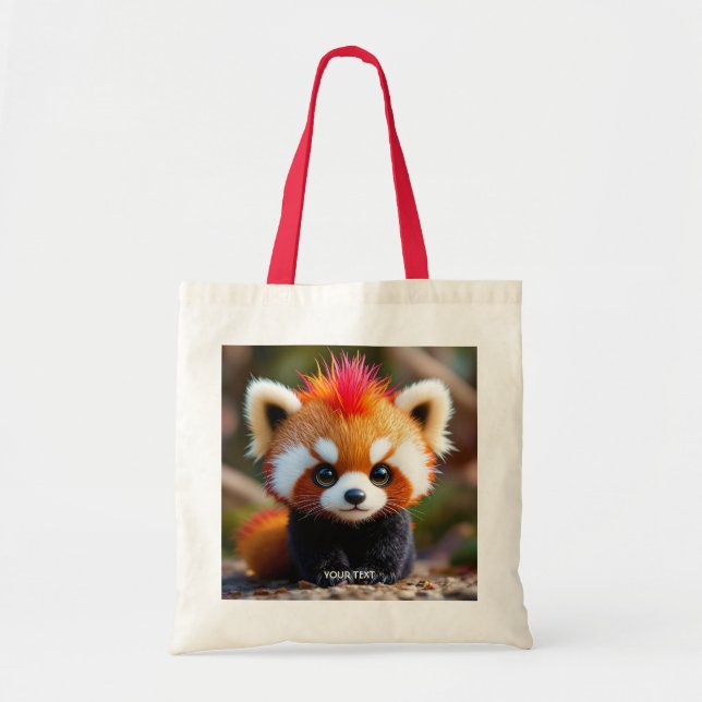 Bolsa Tote Fantasy Cute Panda Red Hai (Frente)