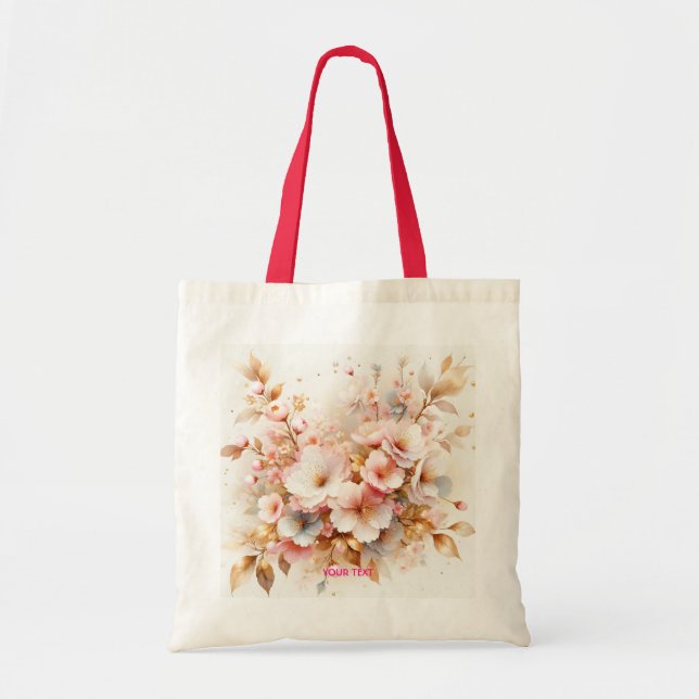 Bolsa Tote Fantasy Cute Pastel Pink Sakura (Frente)