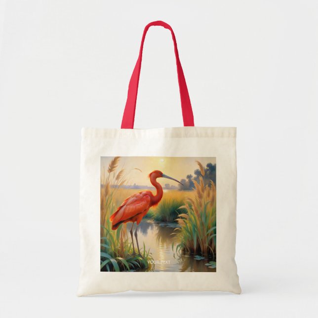 Bolsa Tote Fantasy Cute Scarlet Ibis Evening (Frente)