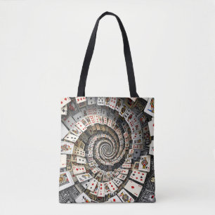 Bolsa Tote Fantasy Cute Spiral Cards Staircase