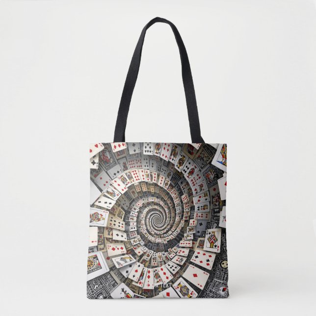 Bolsa Tote Fantasy Cute Spiral Cards Staircase (Frente)