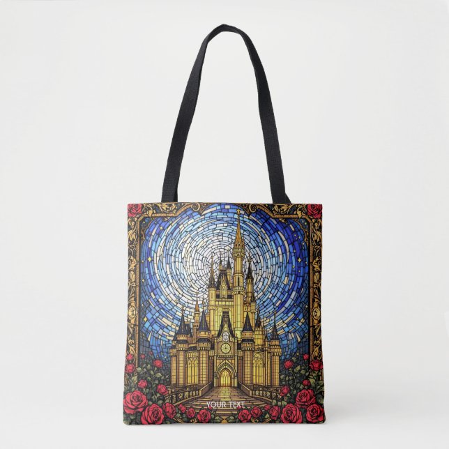 Bolsa Tote Fantasy Cute StainGlass Castle (Frente)
