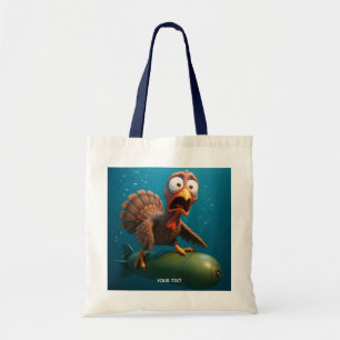 Bolsa Tote Fantasy Cute Turkey Sea Torpedo