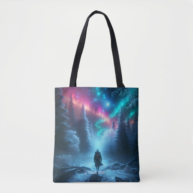 Bolsa Tote Fantasy Cute Winter Path Snow (Frente)