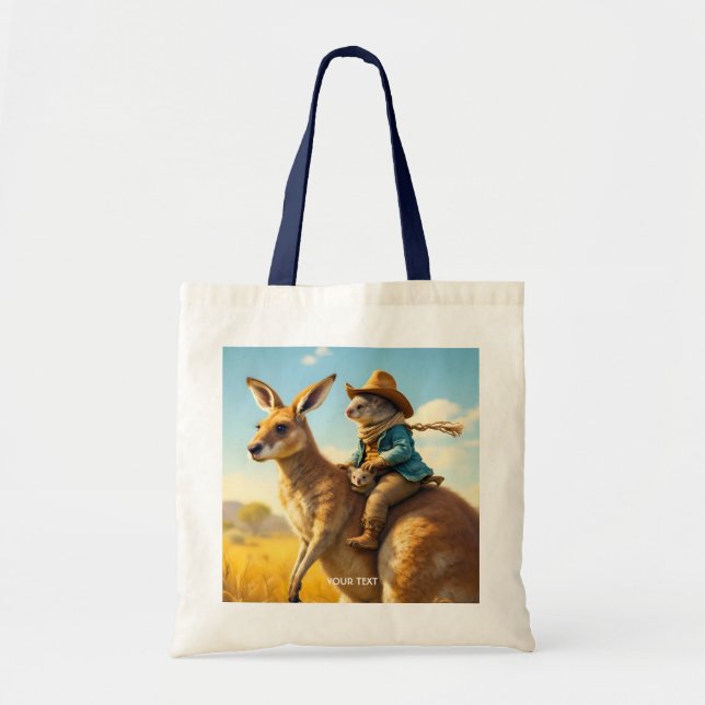 Bolsa Tote Fantasy Cute Wombat Kangaroo Koala (Frente)