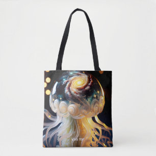 Bolsa Tote Fantasy - Estrelas do Espaço de Água-Viva